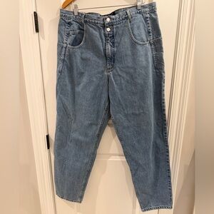 Vintage Guess Mens Blue Tapered Denim Jeans